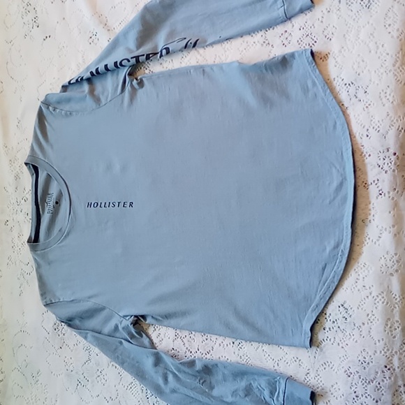 Hollister Must Have Collection Women's Curved Hem Long Sleeve T-Shirt Size Small - Picture 8 of 14